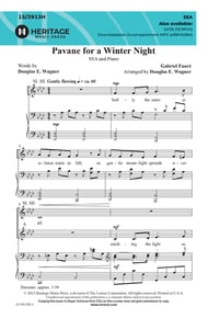 Pavane for a Winter Night SSA choral sheet music cover Thumbnail